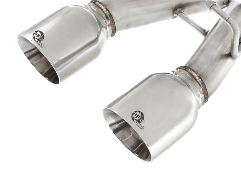 aFe MACHForce XP 2-1/2in SS-304 Cat-Back Exhausts w/ Polished Dual Tips 2008 VW Golf R32 V6-3.2L MKV-SR1 Performance