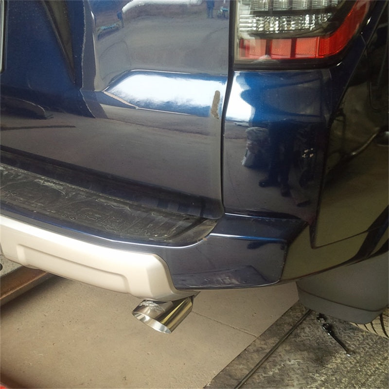 MBRP 10-18 Toyota 4 Runner AL 4in O.D Tip Single Rear Exit 2.5in Cat Back Exhaust-SR1 Performance