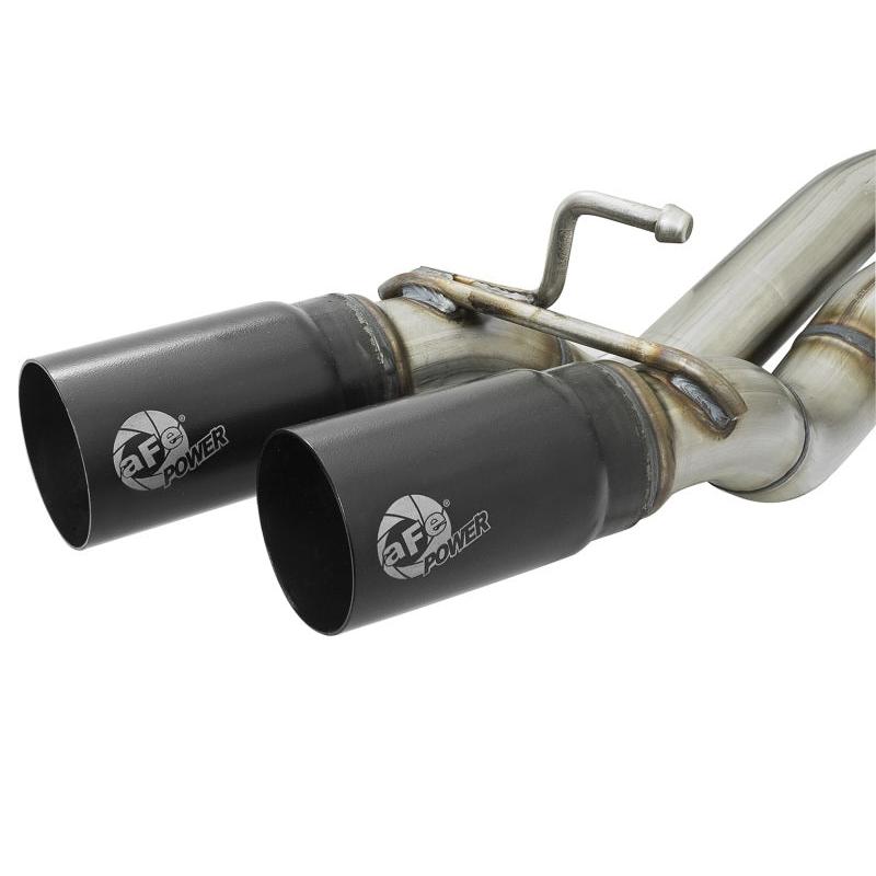 aFe Rebel Exhausts Cat-Back SS 16 Toyota Tacoma V6-3.5L w/ Black Tips-SR1 Performance