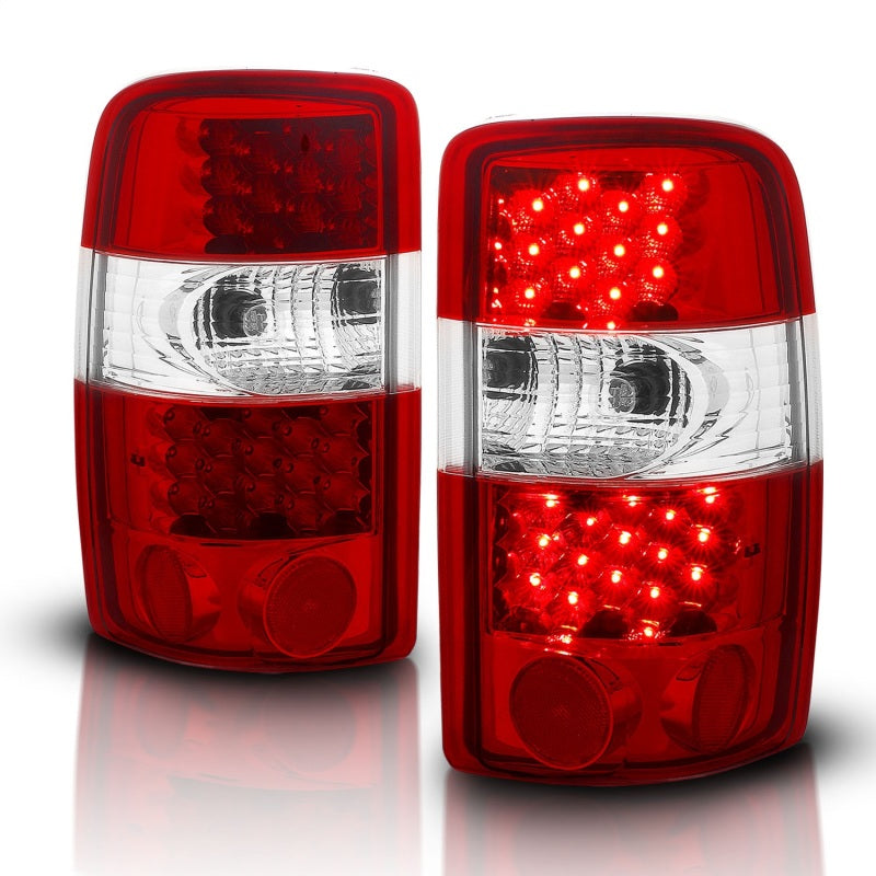 ANZO 2000-2006 Chevrolet Suburban LED Taillights Red/Clear-SR1 Performance