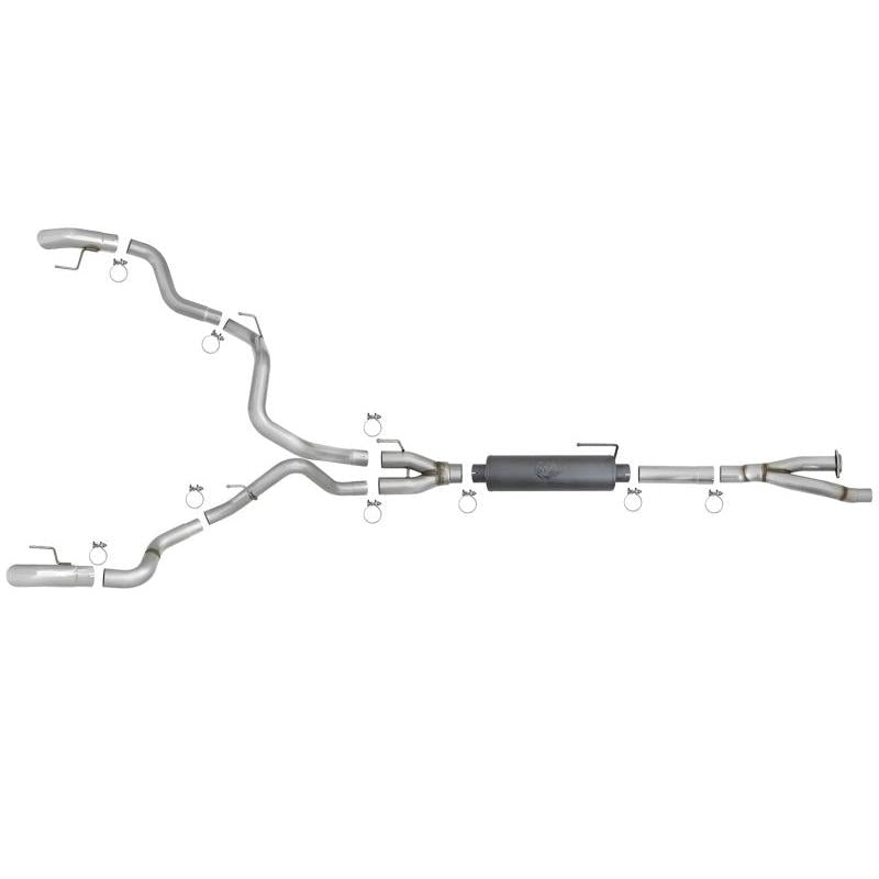 aFe MACH Force-XP Cat-Back Exhaust w/ Dual Hi-Tuck Pol Tips 17-18 Ford F-150 Raptor V6-3.5L-SR1 Performance