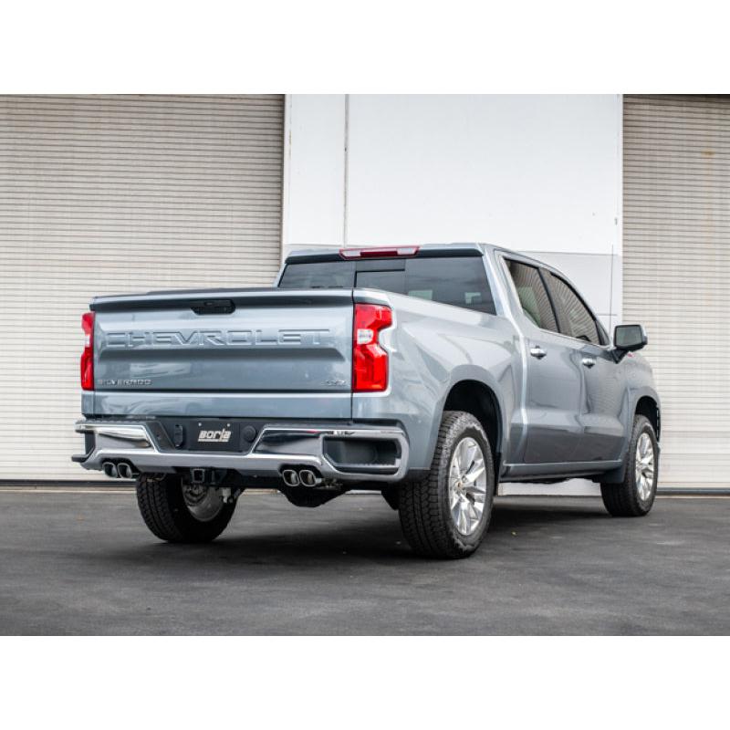 Borla 2019 Chevrolet Silverado 1500 6.2 w/ 147in WB 2.75in S-Type Catback Exhaust - Quad Square Tips