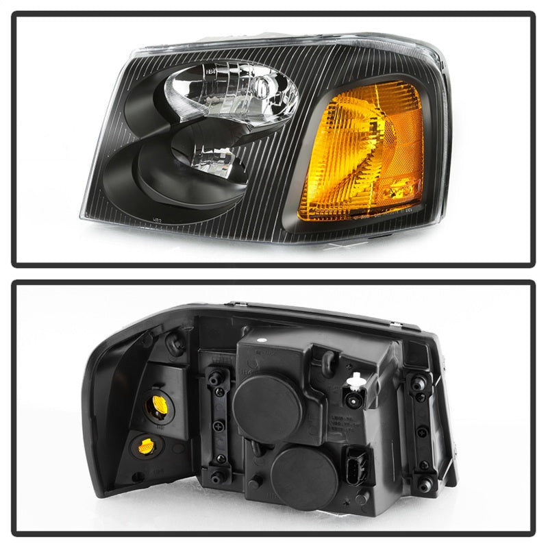 xTune 02-09 GMC Envoy OEM Style Headlights - Black (HD-JH-GEN02-AM-BK)-SR1 Performance