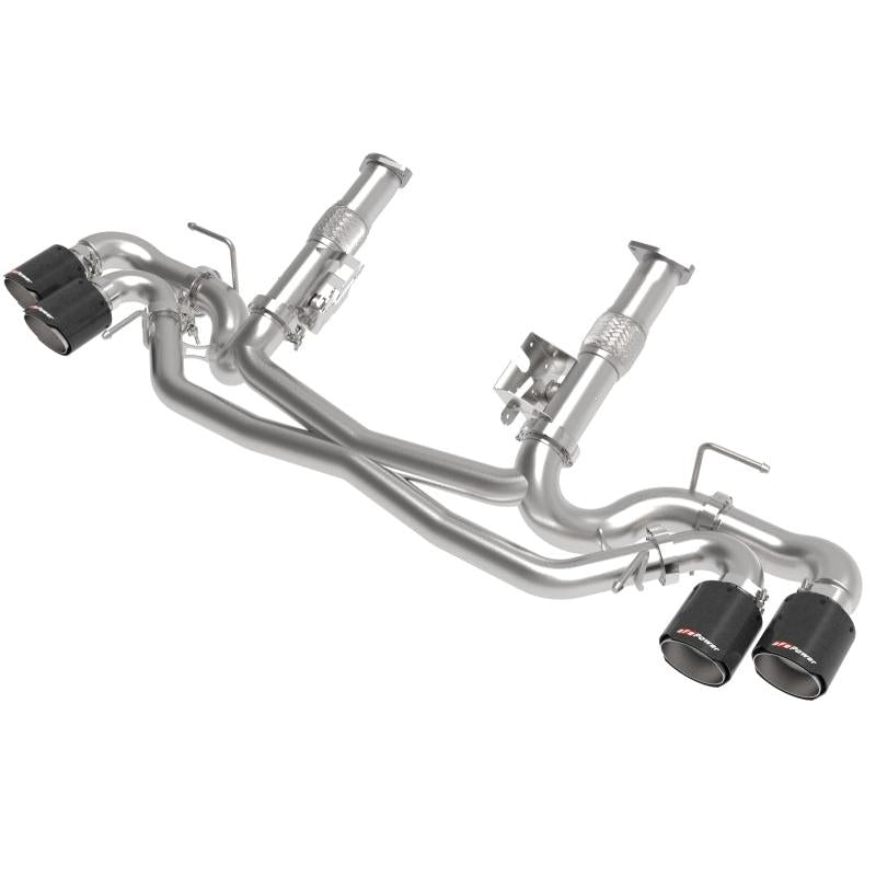 aFe MACH Force-Xp 3in to 2-1/2in 304SS Cat-Back (No Muff.) 2020 Chevy Corvette 6.2L - Carbon Tip-SR1 Performance