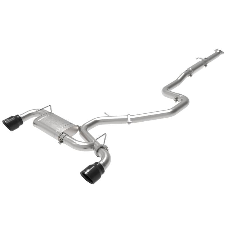aFe Takeda Exhaust Cat-Back 19-20 Hyundai Veloster N 304SS Black Dual Tips Exhaust-SR1 Performance