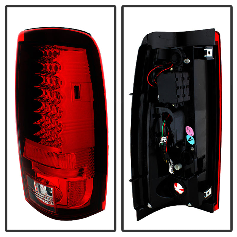 Spyder Chevy Silverado 1500 03-06 (Not Fit Stepside)LED Tail Lights Red Clear ALT-YD-CS03-LED-RC-SR1 Performance
