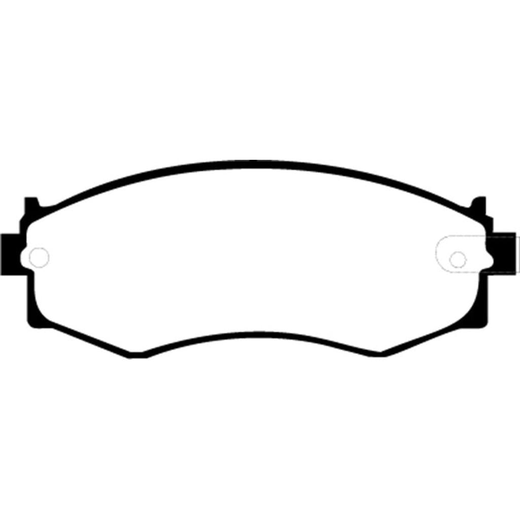 EBC Redstuff Ceramic Low Dust Front Brake Pads for Nissan 240SX and Infiniti G20 (Part No. DP3792C)