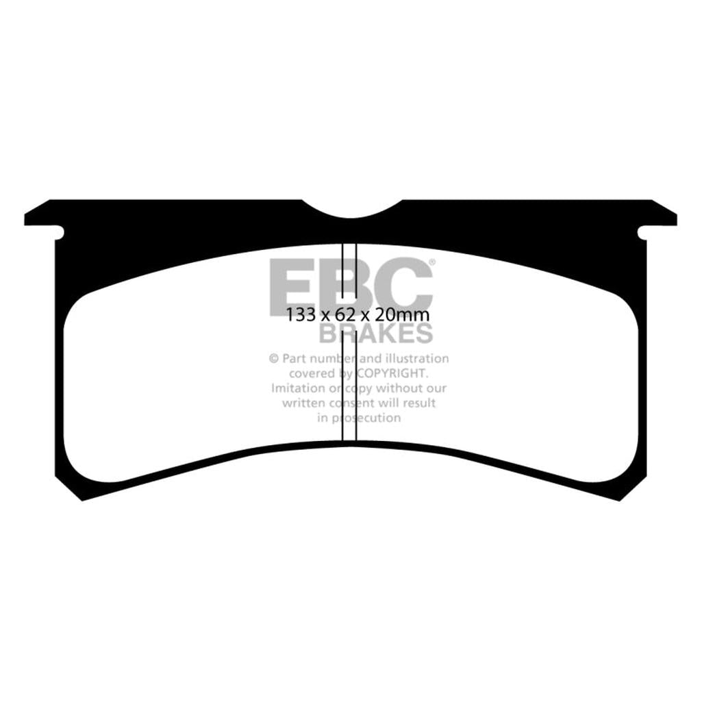 EBC Brakes Yellowstuff Performance Brake Pads for Toyota Supra 1993-1994 – Part DP4037/2R