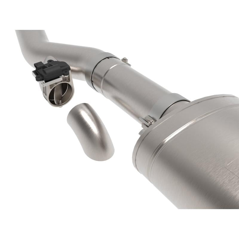 aFe Gemini XV 4in to Dual 3in 304 SS Cat-Back Exhaust w/ Cutout 19-21 GM Silverado/Sierra V8-6.2L-SR1 Performance