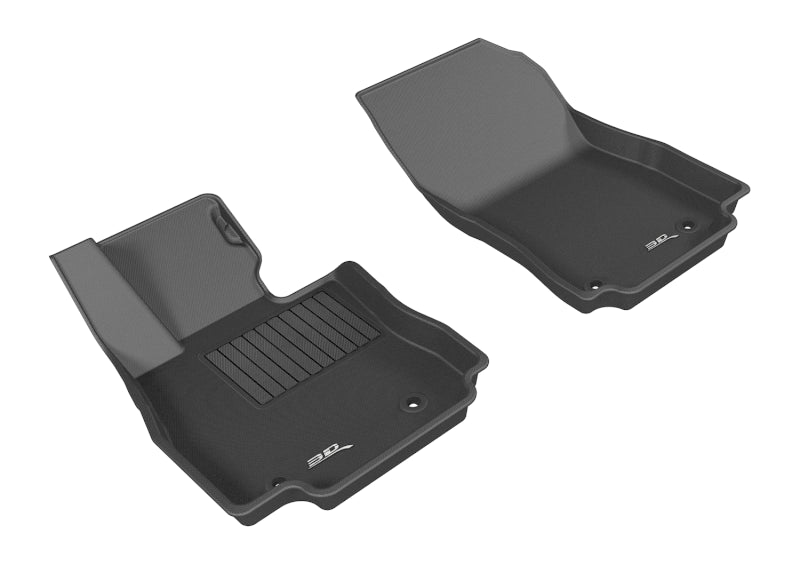 3D MAXpider 2016-2020 Toyota/Scion Yaris/Yaris Ia/Ia Kagu 1st Row Floormat - Black-SR1 Performance