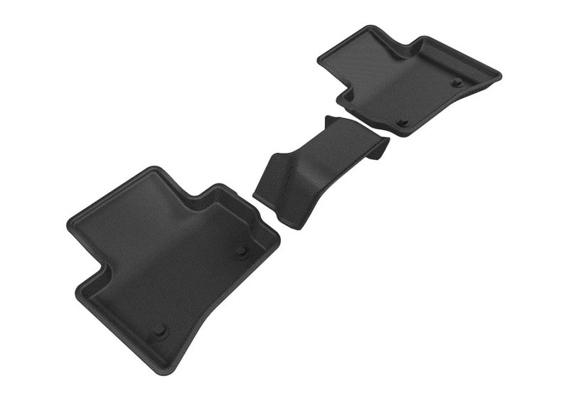 3D MAXpider 2017-2020 Jaguar/Land Rover F-Pace/Range Rover Velar Kagu 2nd Row Floormats - Black-SR1 Performance