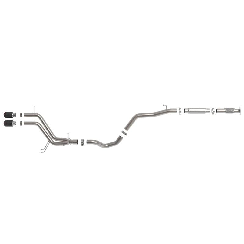 aFe Takeda 2-1/2in to 3in  SS-304 Cat-Back Exhaust w/ C/F Tips 13-17 Hyundai Veloster L4-1.6L