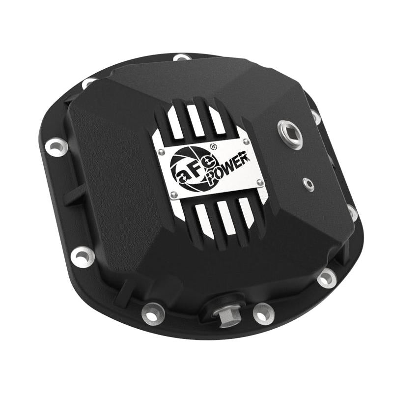 aFe 97-18 Jeep Wrangler TJ/JK Dana 30 Street Series Diff Cover w/ Machined Fins & Gear Oil - Black-SR1 Performance