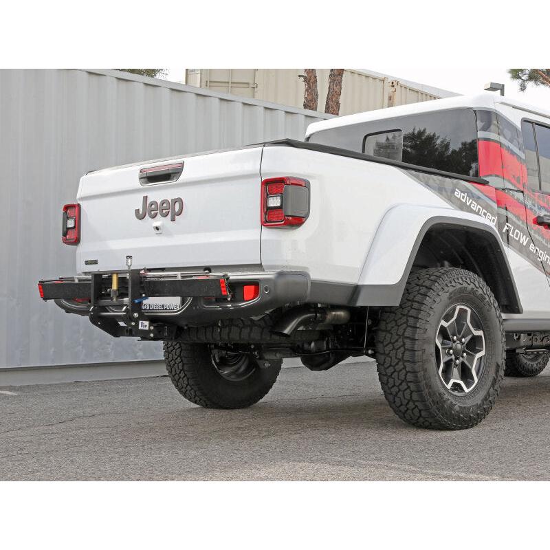 aFe 2021+ Jeep Gladiator V6-3.0L (td) Vulcan Series 3in 304SS HT DPF-Back Exhaust System - Black Tip-SR1 Performance