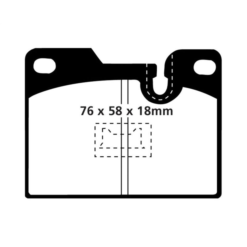 EBC Yellowstuff Rear Brake Pads for Porsche 924, 928 and 944 – High-Performance Street & Track Use