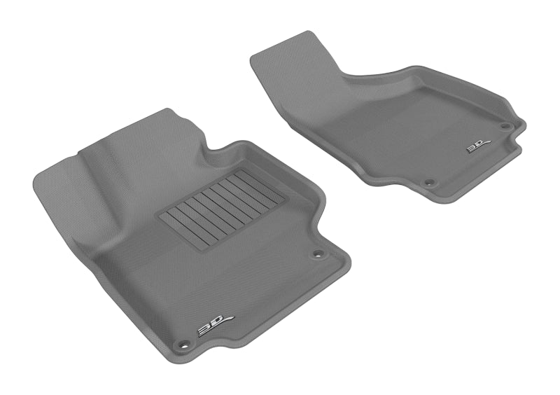 3D MAXpider 2008-2015 Audi TT/TTS Kagu 1st Row Floormat - Gray-SR1 Performance