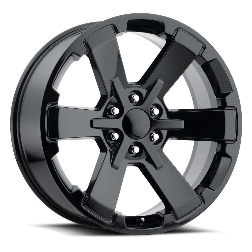 22X9 6X5.5 +24 HB 78.1 2018 DUAL 6 STAR GLOSS BLACK WITH CAP-SR1 Performance