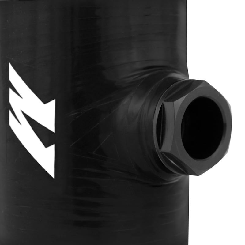 Mishimoto 2.5 Inch Black Silicone Coupler with 1/8 Inch NPT Bung for Automotive Performance