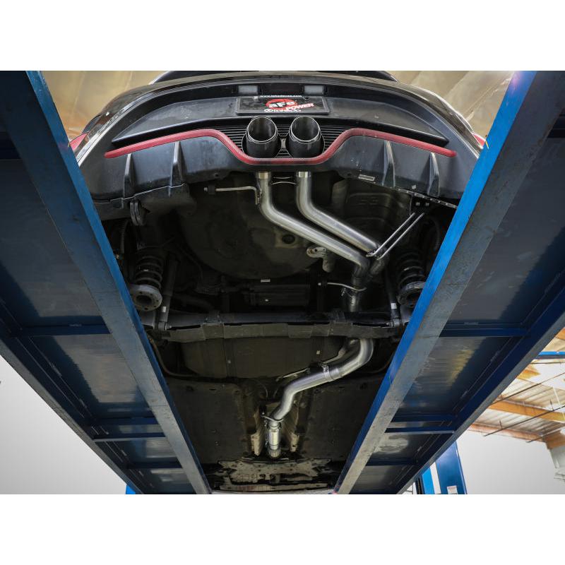 aFe Takeda 2-1/2in to 3in SS-304 Cat-Back Exhaust w/ Blue Flame Tips 13-17 Hyundai Veloster L4-1.6L-SR1 Performance