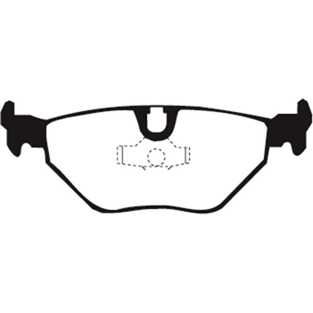 EBC Redstuff Ceramic Low Dust Rear Brake Pads for BMW 318ti and Z3 - Part DP3690C