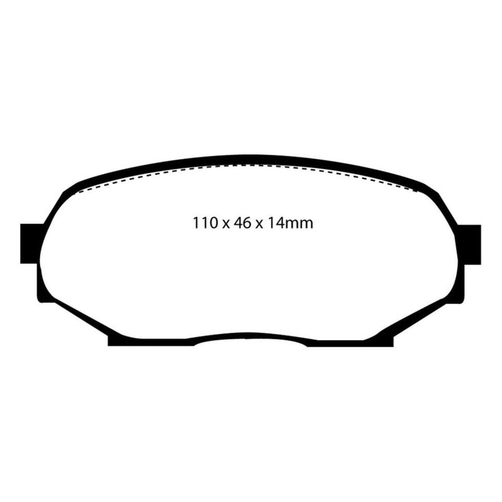 EBC Yellowstuff Front Brake Pads for Mazda Miata and Geo Storm – High-Performance Street and Track Use