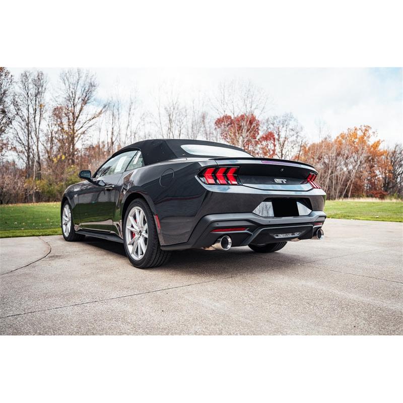 Corsa 24 Ford Mustang GT Conv. Xtreme Cat-Back Ex. Sys. 3.0in Dual Rear Ex w/4.5in StraightCut Tips-SR1 Performance
