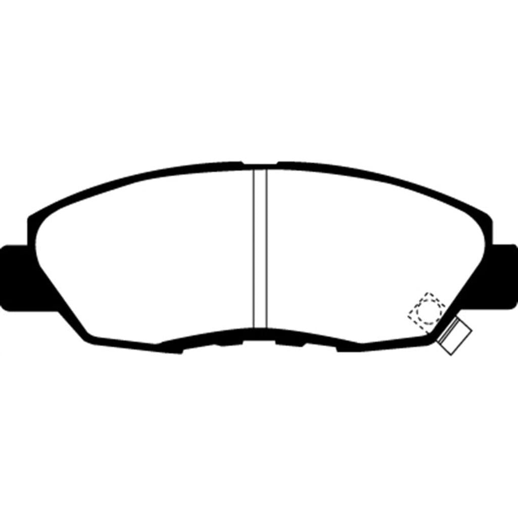 EBC Redstuff Ceramic Low Dust Front Brake Pads for Honda Accord and Acura CL – Part Number DP3812/2C