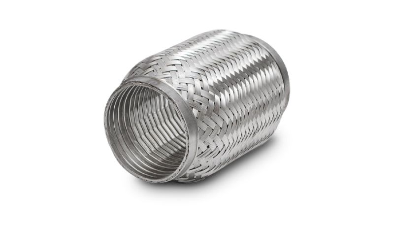 Vibrant SS Turbo FLEX Coupling with Interlock Liner 2.5in inlet/outlet x 8in long