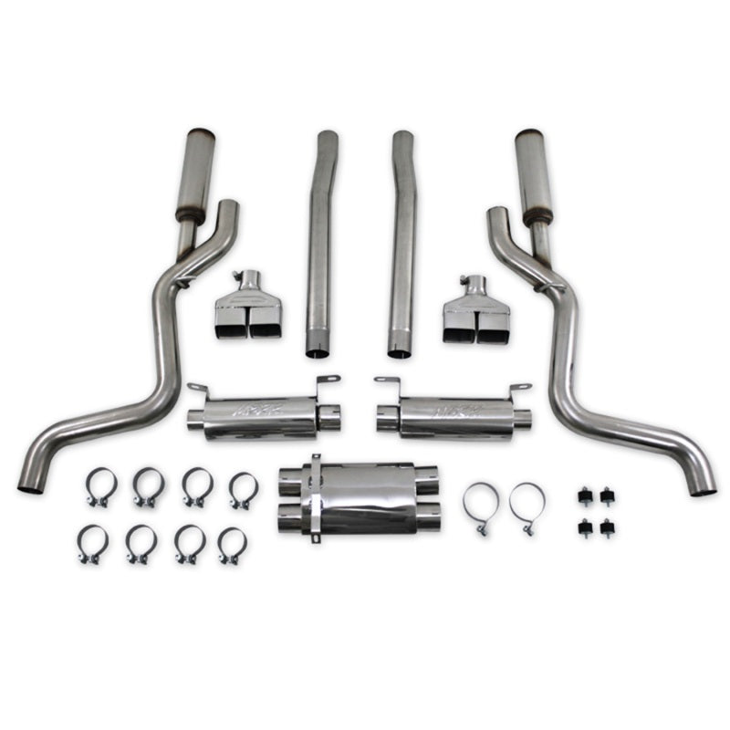 MBRP 08-11 Dodge Challenger SRT8 6.1L Hemi T304 Cat Back Dual Split Rear-SR1 Performance