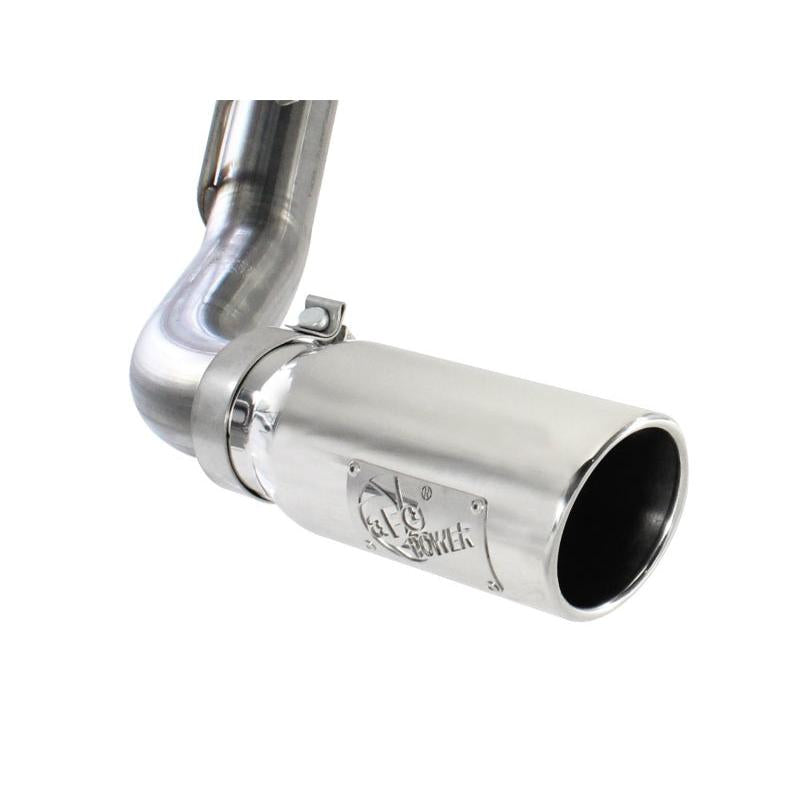 aFe MACHForce XP Exh CB,Stainless steel GM Silverado/Sierra 1500 2014 V*-5.3/6.2L Polished tip-SR1 Performance