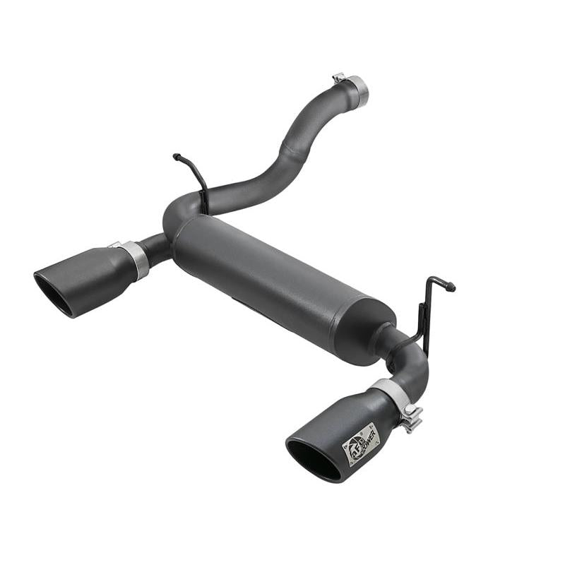 aFe Rebel Series 2.5in 409 SS Axle-Back Exhaust w/ Black Tips 2018+ Jeep Wrangler (JL) V6 3.6L-SR1 Performance