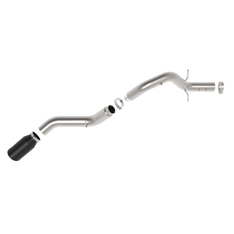 aFe Large Bore-HD 5in 409SS DPF-Back Exhaust System w/Blk Tip 24-25 GM Diesel Trucks V8-6.6L(td) L5P