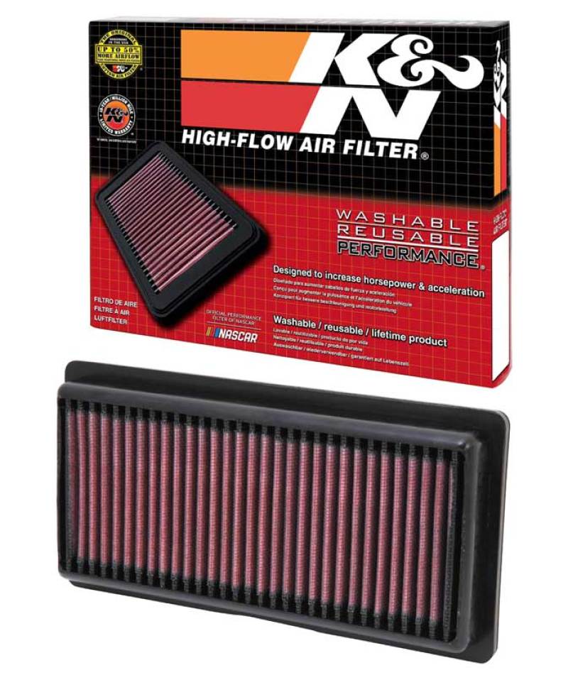 K&N Replacement Panel Air Filter 12-14 Nissan Versa 1.6L 1.031in H x 9.125in OS L x 4in OS W-SR1 Performance