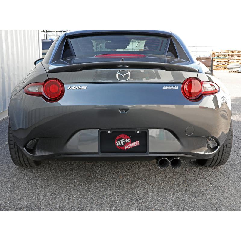 aFe Takeda 2-1/2in SS-304 Cat-Back Exhausts w/ Polished Tip 16-19 Mazda MX-5 Miata ND 2.0T-SR1 Performance
