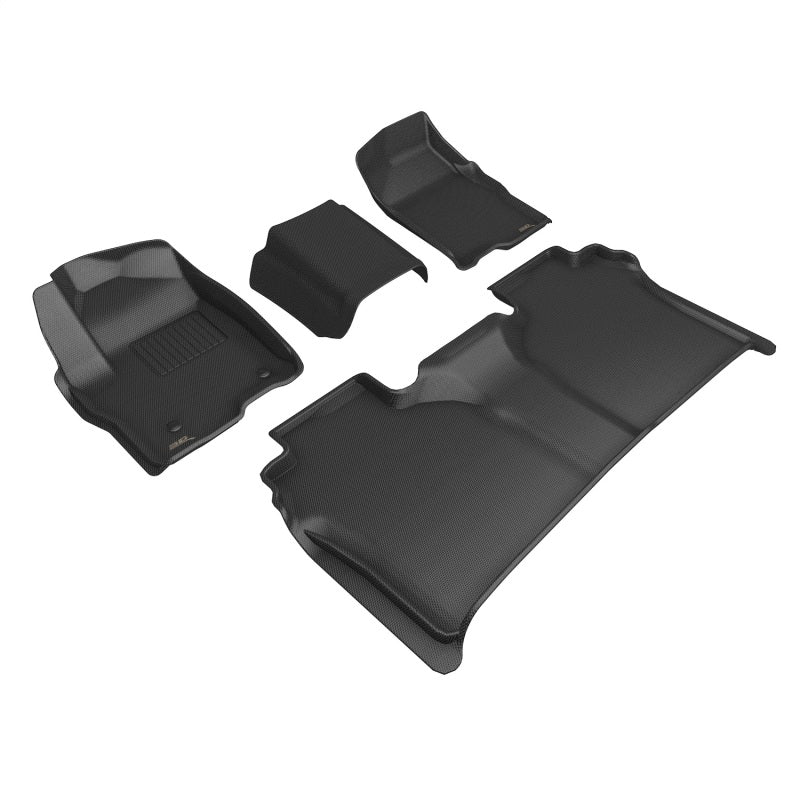 3D Maxpider 19-23 Gmc Sierra Crew Cab Kagu Floor Mat- Black R1 R2-SR1 Performance