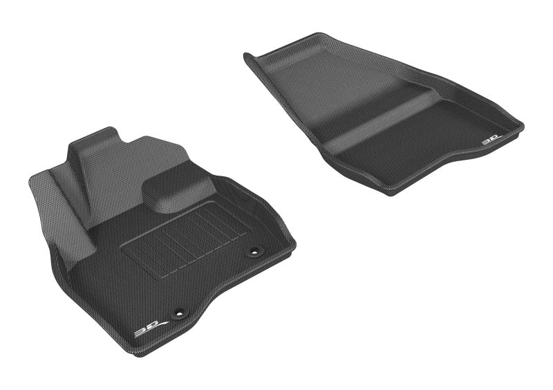 3D MAXpider 2015-2016 Ford Explorer Kagu 1st Row Floormat - Black-SR1 Performance
