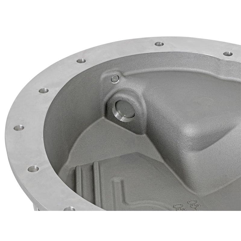 aFe Power Rear Differential Cover Raw w/Machined Fins Street Ser. 16-17 Nissan Titan XD (AAM 9.5-14)