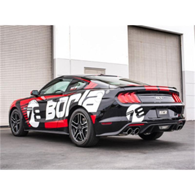 Borla 2018 Ford Mustang GT 5.0L AT/MT (w/o Valves) S-Type 3in Cat-Back Exhaust w/Polished Tips