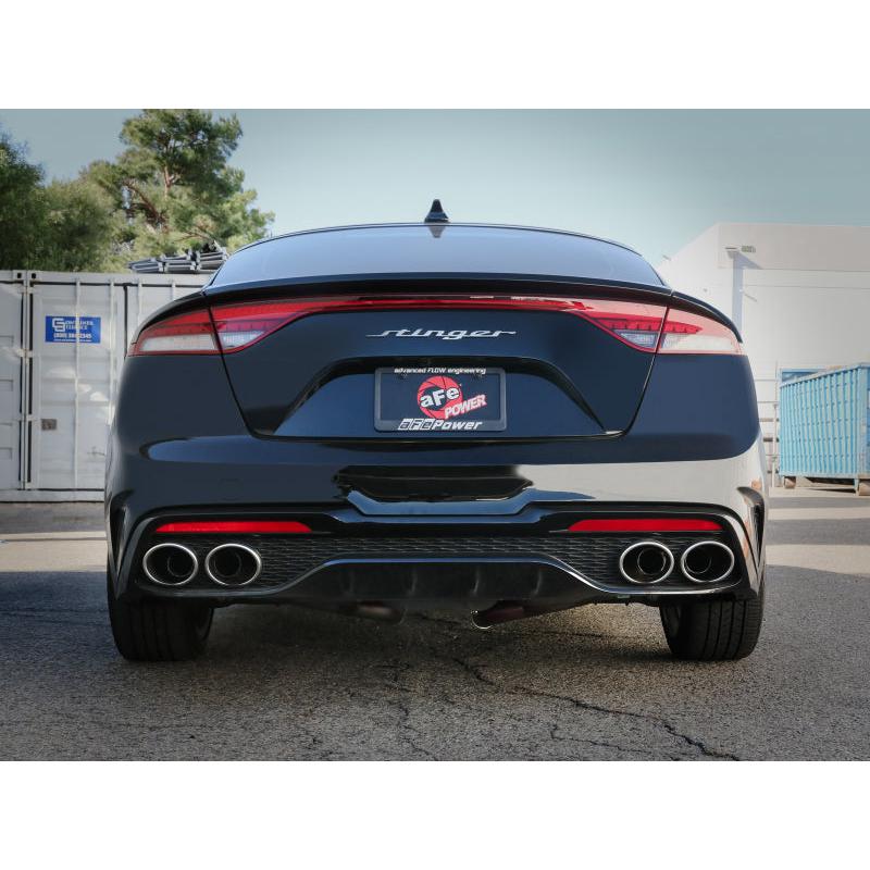 aFe 22-23 Kia Stinger L4-2.5L Turbo Gemini XV 3in to Dual 2-1/2in Cat-Back Exhaust System w/ Cut-Out