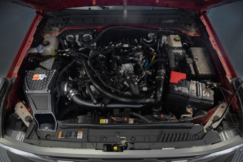 K&N 21-23 Ford Bronco 2.7L V6 F/I Dryflow Performance Air Intake System-SR1 Performance