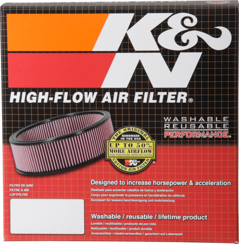 K&N Marine 8in ID x 9in OD x 2.75in H Round Straight Flame Arrestor-SR1 Performance