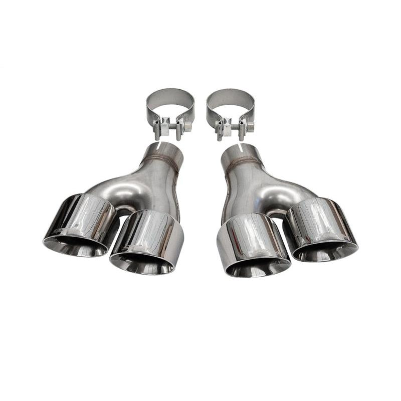 Corsa 2011-2021 Jeep Grand Cherokee Twin 2.5in Inlet / 4in Outlet Polished Pro-Series Tip Kit