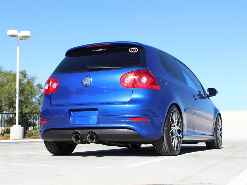 aFe MACHForce XP 2-1/2in SS-304 Cat-Back Exhausts w/ Polished Dual Tips 2008 VW Golf R32 V6-3.2L MKV-SR1 Performance