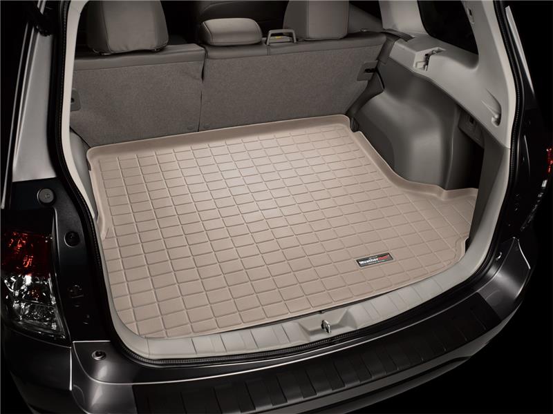 WeatherTech 2015+ Audi A4 Cargo Liner in Tan - Complete Trunk Protection with Raised Lip and Textured Finish