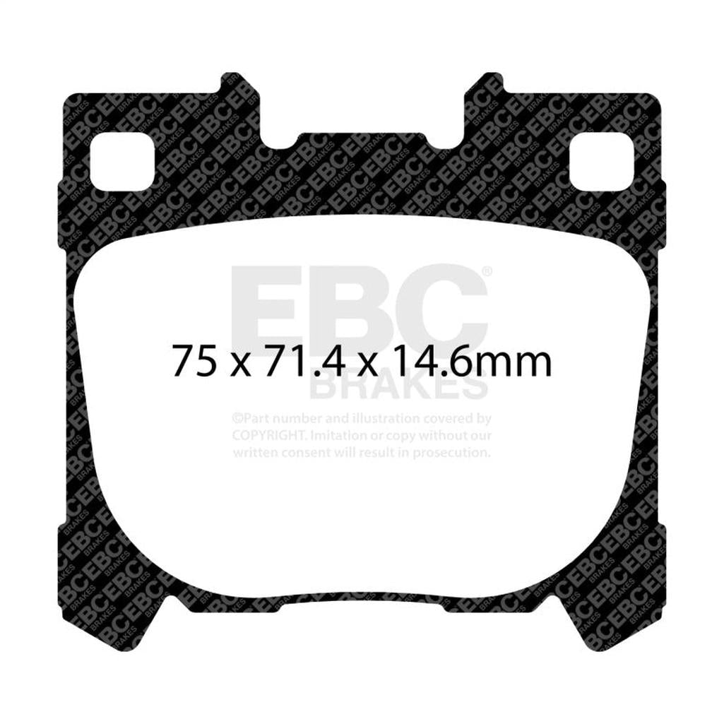 EBC Yellowstuff Rear Brake Pads for Toyota GR Corolla and GR Yaris – High-Performance Street and Track Use
