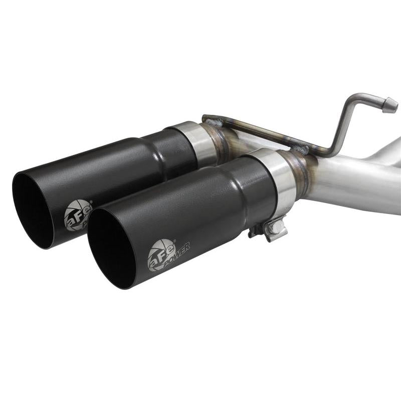 aFe Rebel Exhausts 3in SS Cat-Back 15-16 Ford F-150 EcoBoost V6 2.7/3.5L V8 5.0L w/ Black Tips