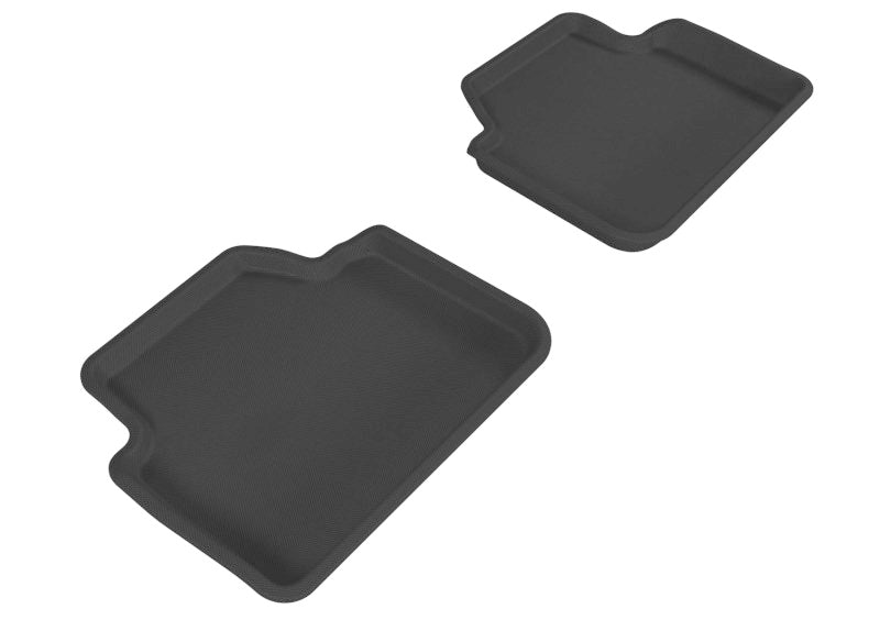 3D MAXpider 2006-2011 BMW 3 Series/X3 E90/E83 Kagu 2nd Row Floormats - Black-SR1 Performance