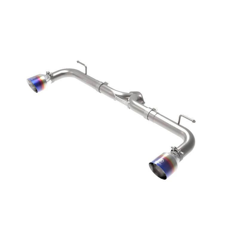aFe Takeda 2-1/2in 304 SS Axle-Back Exhaust w/ Blue Flame Tips 14-18 Mazda 3 L4 2.0L/2.5L-SR1 Performance