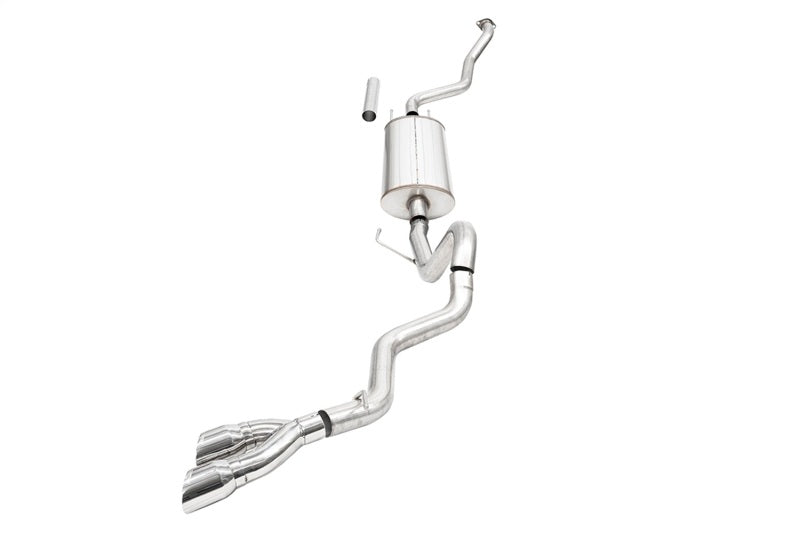 Corsa Performance Sport Cat-Back Exhaust for 2024+ Toyota Tacoma with 2.4L Turbo – 4-inch Polished Tips