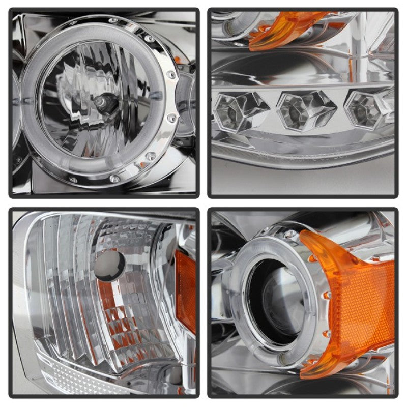 Spyder Dodge Ram 1500 02-05/Ram 2500 03-05 Projector Headlights LED Halo LED Chrm PRO-YD-DR02-HL-C-SR1 Performance